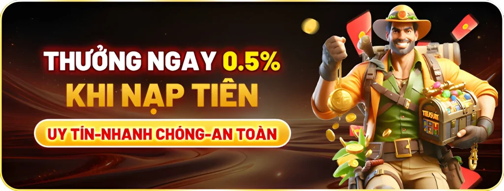 39bet7 ưu đãi nạp tiền nhận lên tới 0.5%